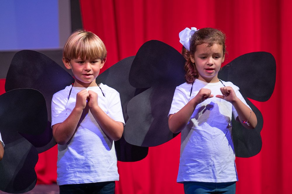 PreK-4 butterfly parade